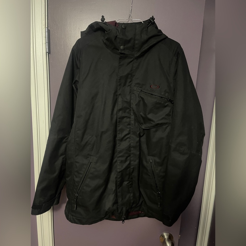 Oakley Black Hooded Performance Shell Jacket
